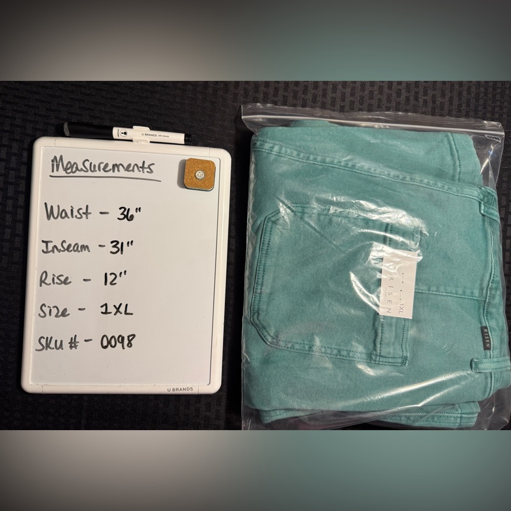 Women's Green Flare & Wide Leg Jeans by Risen - Picture 7 of 7